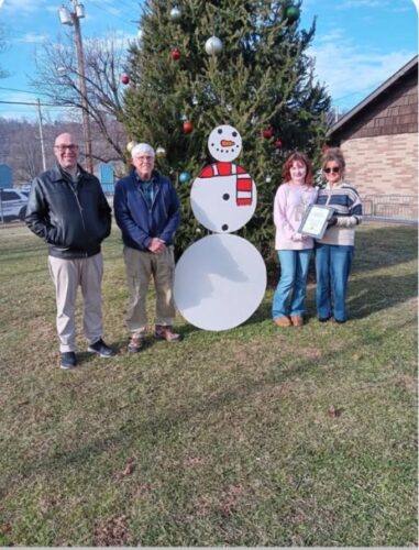 John Marshall Art Student Creates Snowman for City of Glen Dale